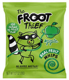 The FROOT Thief Real Fruit Snack Whips Apple Flavor Nut Free, 100% Natural, Gluten-Free, Non-GMO, No Artificial Colors or Flavors, Pack of 24