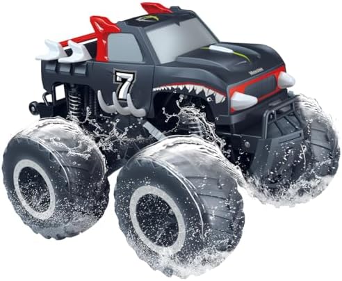 Threeking 1:16 Waterproof Monster Truck Pickup Toys RC Cars Remote Control Car Truck Toys 4WD All Terrain Off-Road Car Toy Gifts Presents 6 7 8 9 10 11 12 Year Old Kids Boys Girls Toys