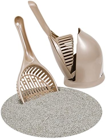 Petmate Scoop N' Hide Cat Litter Scoop with Discreet Holder; Titanium