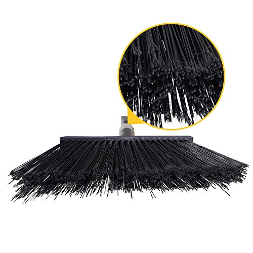 Yocada Heavy-Duty Broom Outdoor Commercial for Courtyard Garage Lobby Mall Market Floor Home Kitchen Room Office Pet Hair Rubbish 54Inch