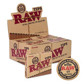 Raw Pre-Rolled Tips - 20 Pack Box (21 Tips Per Pack) Total 420 tips - Quicker and Efficient Rolling