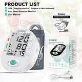 Blood Pressure Monitors, Bp Monitor - Blood Pressure Machine Large Cuff Upper Arm Cuff 8.7''-17.3'', Large Screen, 2 Users Total 198 Memories, White