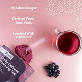 FlavCity Daily Defense Elderberry Immunity Tea with No Added Sugar - Delicious Caffeine-Free Herbal Tea Mix with Acerola Vitamin C & Zinc - Shelf-Stable, Vegan, Keto & Non-GMO (7.4 Oz, 30 Servings)