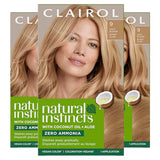 Clairol Natural Instincts Demi-Permanent Hair Dye, 9 Light Blonde Hair Color, Pack of 3