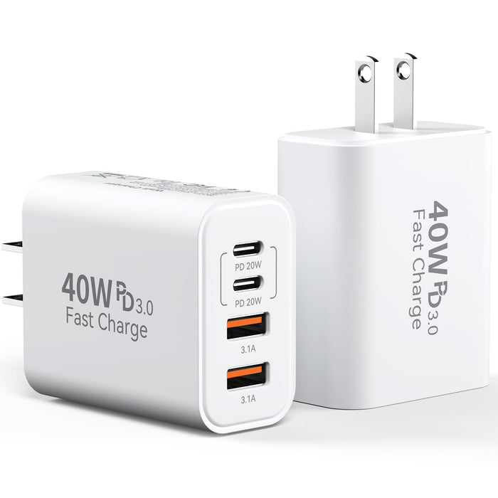 USB C Charger Block Multiple Ports Wall Charger Fast Phone Charging Blocks