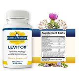 Simple Promise - Levitox - Groundbreaking Weight and Liver Support - Aids Digestive Enzymes, 60 Capsules