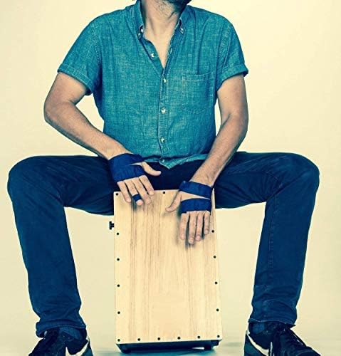 Eucalyptus Infused Hand Drumming Tape - Helps Protect Hands from Blisters Cuts Dry Skin, Better than Drum Gloves for Drum Sets Sticks Percussion (1 Pack, Navy)