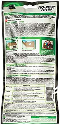 Hot Shot HG-5580 No Pest Strip Unscented Hanging Vapor Insect Repellent; Kills Both Flying and Crawling Pests; Perfect Protection for Garages, Attics, Basements, Campers; (Pack of 4)