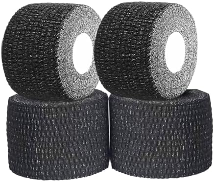 ANAMPION Weightlifting Hook Grip Tape 4 Roll 23ft/Roll Comfortable & Stretchy Athletic Thumb Tape for Weight Lifting & Cross Training Gym Workout Tape - Protect Thumb, Wrist & Finger