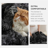 Bedsure Soft Tie Dye Black Throw Blanket for Couch, Fluffy Fuzzy Blankets & Throws for Bed, Sofa, Cozy Plush Sherpa Fleece Faux Fur Blanket, Thick Warm Christmas Blanket Gifts for Women, Men, 50x60