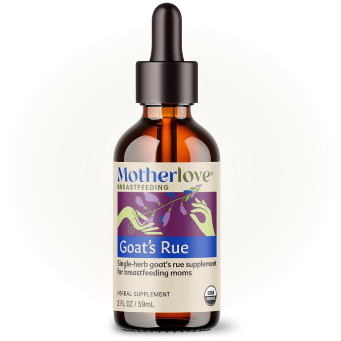 Motherlove Goat’s Rue (2 Ounce Tincture) Lactation Supplement for Breast Tissue Development & Breast Milk Supply Optimization—USDA Certified Organic, Vegan, Kosher, Soy-Free