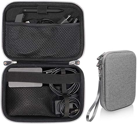Microsoft Surface Accessories organizing case, by getgear, for Surface Dock, Surface Charger Adapter, Surface Arc Mouse, Surface Pen, Surface USB 3.0 Hub Docking Station and Others (Tweed Gray)