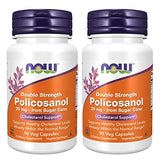 Now Foods Policosanol Double Strength, 90 Vegetable Capsule (Pack of 2)
