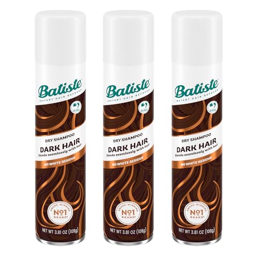 Batiste Dark Dry Shampoo, Waterless shampoo, 3.81oz 3 pack