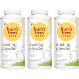 Burt's Bees Christmas Gifts, Baby Dusting Powder, 100% Natural Origin, Talc-Free, Pediatrician Tested Stocking Stuffers, 7.5 Ounces, Pack of 3, Pack May Vary