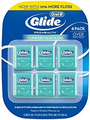 Oral-B Glide Comfort Plus Mint-Flavored Floss, 6 pk. AS