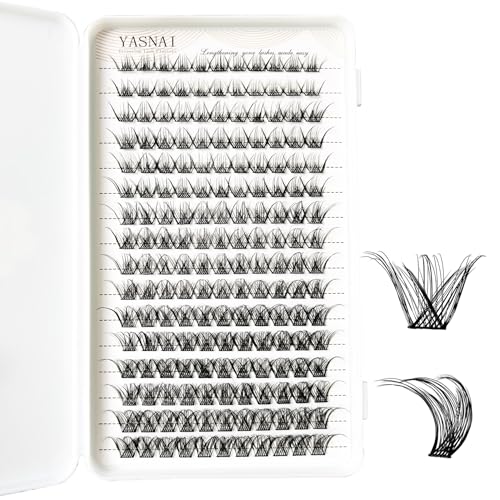 DIY Lash Extension Kit 176pcs Lash Clusters Eyelash Extension D Curl, 8-16mm Mix Individual Lashes eye makeup for Self Application at Home