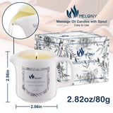 MELONY Massage Oil Candles for Home SPA (Blueberry & Vanilla) | 2.82oz