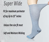 COIYUFUX Extra Wide Socks For Bariatric Swollen Feet, Diabetic Socks For Men Women, Fracture Air Cast Walking Boot Socks for Edema Foot Ankle Leg