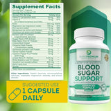 PurePremium Blood Sugar Support Capsules – Natural Blend – 120 Count