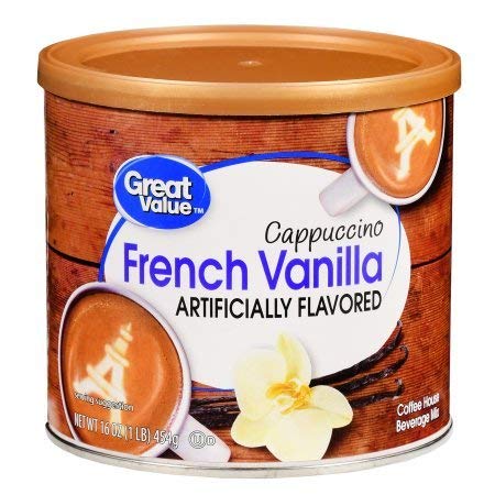 Cappuccino Beverage Mix, French Vanilla, 16 oz,Pack of 3