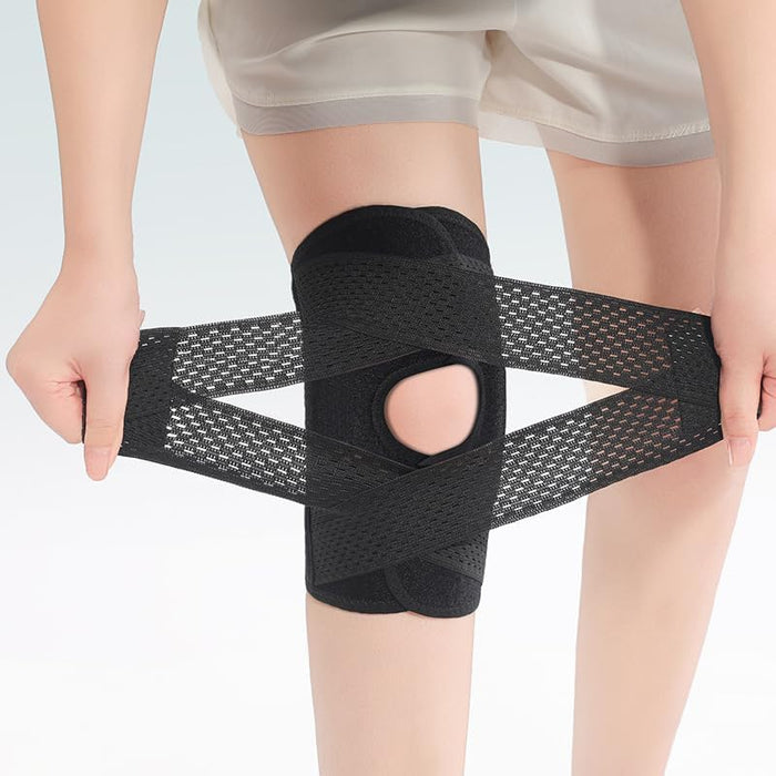 Meniscus Knee Brace for Women Men Knee Support with Side Stabilizers for Running Workout Athletic Compression Patella Knee Brace for Arthritis Pain Meniscus Tear Tendonitis Injury Recoverys
