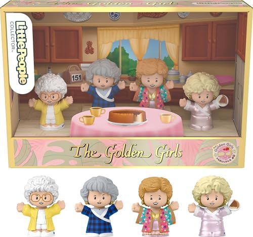 Little People Collector The Golden Girls Late Night Cheesecake 40th Anniversary Figure Set in a Display Gift Box for Adults & Fans