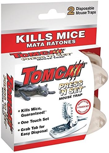 Tomcat Press 'N Set Mouse Trap, 2-Pack(2Pack 4 Traps total)