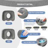 Inflatable Donut Pillow,Hemorrhoid Cushion- Excellent for Tailbone, Prostate, Sciatica, Bed sores, Postpartum Pregnancy, Post-Surgical Pain-Orthopedic Firm seat Cushion for Home, Office or car (gray)