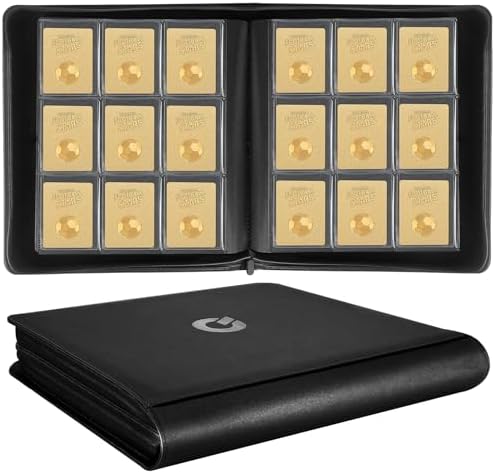 Toploader Binder, top loader binder for cards, Holds 324 Toploaders, 9-pocket, card folders for trading cards or Sports Cards in 3 x 4'' Toploaders