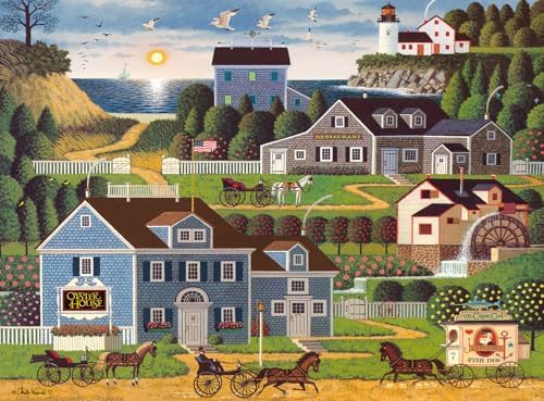 Buffalo Games - Charles Wysocki -Sunset Bay - 1000 Piece Jigsaw Puzzle for Adults -Challenging Puzzle Perfect for Game Nights - Finished Size is 26.75 x 19.75