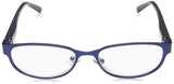 Foster Grant Isa Reading Glasses, Navy Blue/Transparent, (1.75 x)