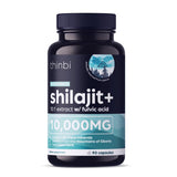 THINBI Pure Himalayan Shilajit 10000mg Maximum Potency Organic Capsules 90 Count with Fulvic Acid & Trace Minerals for Enhanced Energy and Immune Support Men & Women Better Than Shilajit Resin