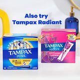 Tampax Pocket Pearl Compact Tampons Duo Pack, Regular/Super Absorbency with BPA-Free Plastic Applicator and LeakGuard Braid, Unscented, 90 Count Total (3 Packs of 30)