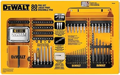 DEWALT DW2587 80-Piece Professional Drilling/Driving Set