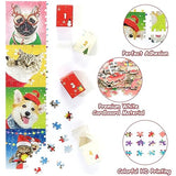 Advent Calendar 2024 Christmas Jigsaw Puzzles, Christmas Dogs & Cats Christmas Holiday Puzzle for Kids Adults 24 Boxs 1008 Pieces Puzzles for Boys Girls Countdown to Christmas Gifts Stocking Stuffer