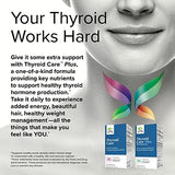 Terry Naturally Thyroid Care Plus - 120 Capsules - with Iodine + L-Tyrosine + Selenium - Promotes Energy & Metabolism - Non-GMO, Gluten Free, Kosher - 60 Servings