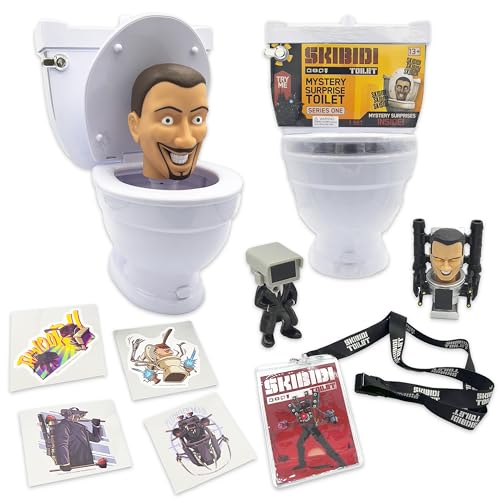 SKIBIDI Toilet Mystery Toilet Mystery Toilet with Surprise Toys to Discover Inside, Officially Licensed Toilet Merch