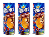 LU - Prince Chocolate Biscuits - 3 packs - 300g per pack - Chocolate chip flavored cookies - With chocolate nuggets - Rich in cereals - Cocoa cream filling sandwiched