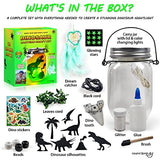 Dinosaur Lantern Nightlight Craft Kit, DIY Kits For Kids Crafts For Boys & Girls,Dinosaur Gifts For Boys Ages 3 4 5 6 7 8-12 Years And Up, Best Dinosaur Toy Birthday Art Set & Top Christmas Presents