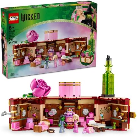 LEGO Wicked Glinda & Elphaba's Dormitory Building Toys - Wicked Toys for Girls & Boys, Age 8+ - Birthday Gift Idea - Buildable Doll House for Kids - 75683