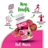 Red Maca capsules for women 1000mg per serving Female health supplement l Energy booster and hormone regulator l 100% organic and natural maca root l Sikyriah (100 count)