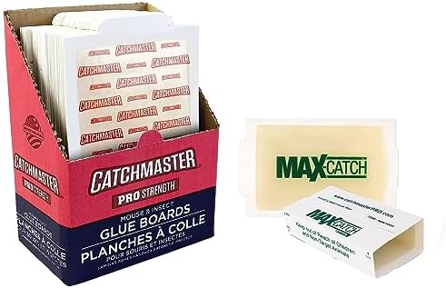Catchmaster Pro Strength Mouse & Insect Glue Board Set, 60pk & 36-pk, Mouse Traps Indoor for Home, Pet Safe Pest Control
