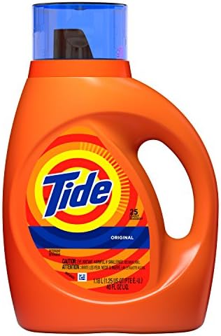 Tide Original Scent HE Turbo Clean Liquid Laundry Detergent, 40 oz, 25 loads