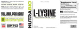 NutraBio L-Lysine Powder - Pure Grade Amino Acid - 500 Grams - Essential Amino Acid - Non-GMO - Gluten-Free - Vegan
