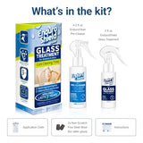 EnduroShield Glass Treatment Kit - Advanced Protection for Glass Surfaces - Repels Soap Scum, Grime & Dirt Without Harsh Chemicals - 2 fl oz