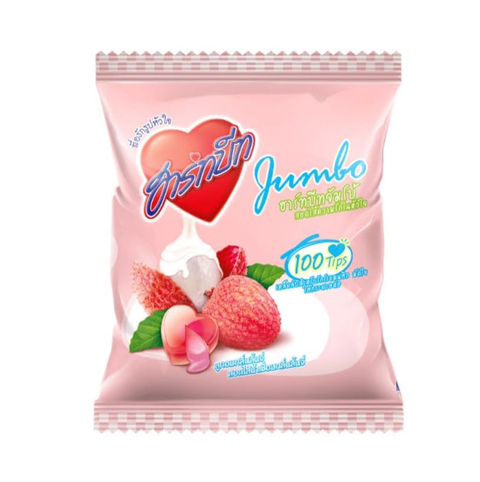 Generic Heartbeat Lychee filled with Lychee Syrup Heart Shaped Hard Candy, (25 Counts), 4.4 Oz