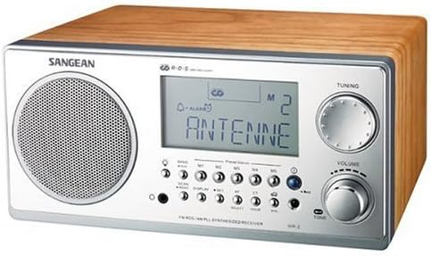 Sangean WR-2 FM-RBDS AMWooden Cabinet Digital Tuning Receiver (Walnut) (Renewed)