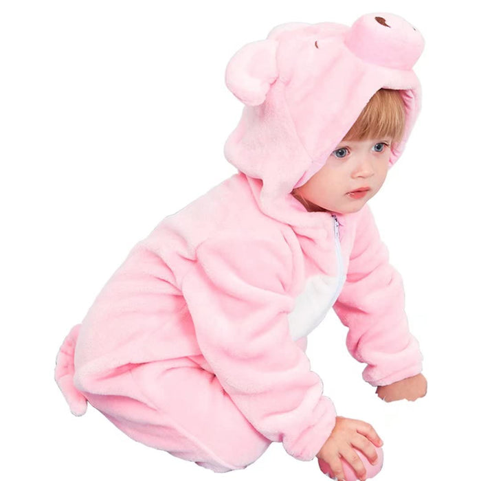 QIAONIUNIU Halloween Baby Pig Costumes Toddler Outfit Infants Cosplay Romper 18-24 Months