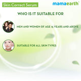 Mamaearth Skin Correct Face Serum | with Niacinamide and Ginger Extract to Reduce Acne Marks and Scars | Hydrating Serum Minimizes Open Pores | 1.01 Fl Oz/30ml